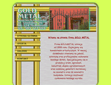 Tablet Screenshot of goldmetal.pl